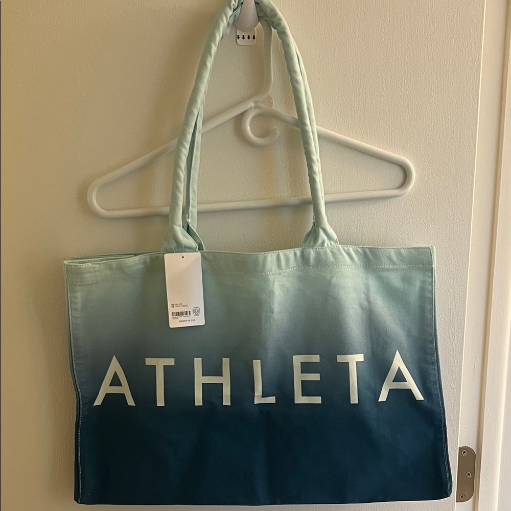 Athleta Teal Ombre Tote